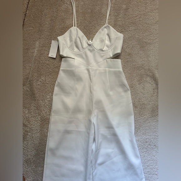 Mango Brand White Jumpsuit - Picture 1 of 3